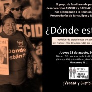 Segunda Reunión con la Procuraduría de Tamaulipas