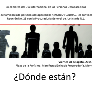 Te invitamos a la Reunión 23 entre CADHAC, AMORES y la PGJNL