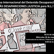 Acto en el marco de la Semana Internacional del Detenido Desaparecido.