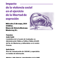 Te invitamos a esta conferencia el miércoles 21 de mayo a las 19:00 hrs en el Museo de Historia Mexicana de Monterrey