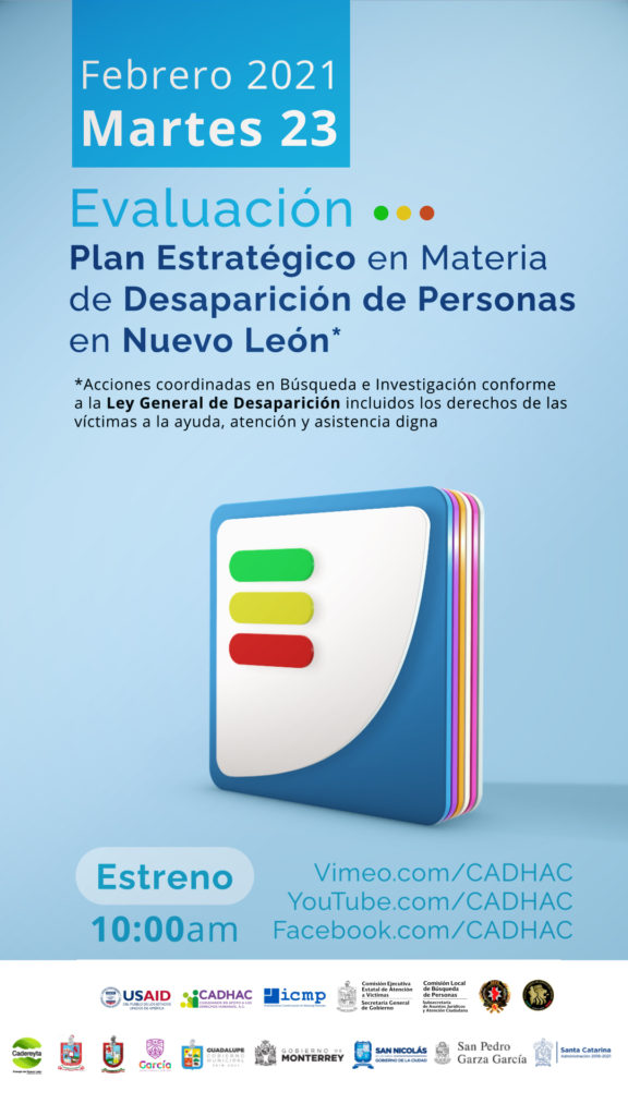 Informe de evaluación del Plan Estratégico en Materia de Desaparición De Personas en Nuevo León