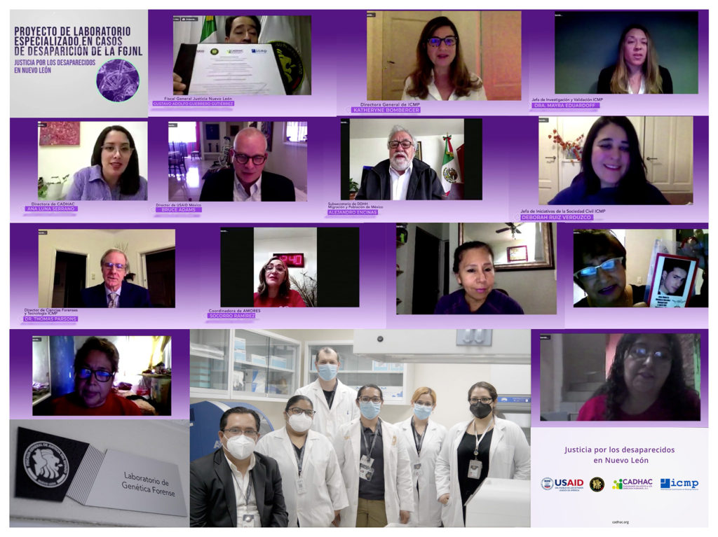 Crea la Fiscalía General de Justicia del Estado de Nuevo León  Laboratorio de ADN especializado en investigación de casos de personas desaparecidas con equipo donado por ICMP