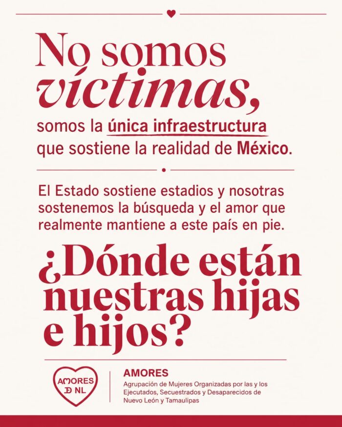 No somos víctimas.