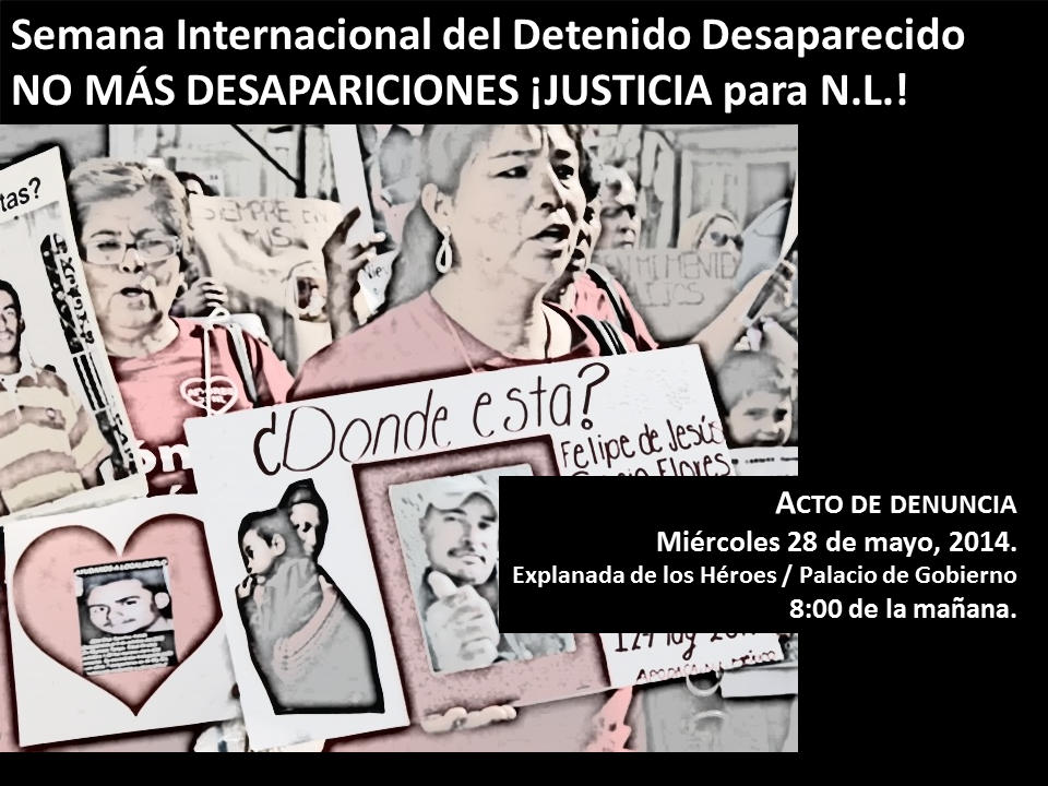 Acto en el marco de la Semana Internacional del Detenido Desaparecido.